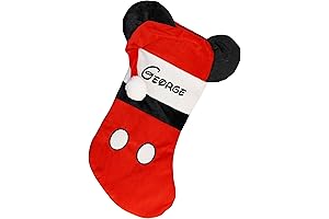 Personalized Disney Mickey Mouse Christmas Stocking with Ears - 19 Inches
