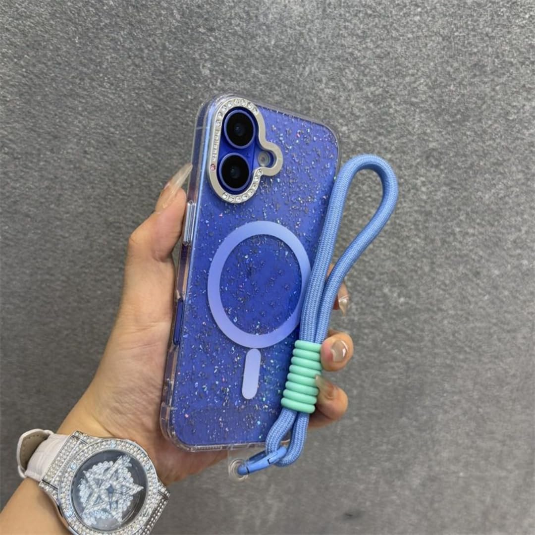 Coque Diamants iPhone 15 Pro Max Antichoc avec Prise Dragonne - 7