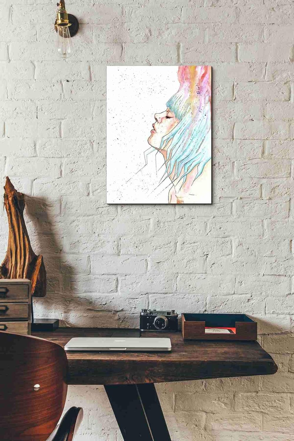 Epic Graffiti 'Space Queen Rebirth' by Craig Snodgrass, Canvas Wall Art, 12"x16"