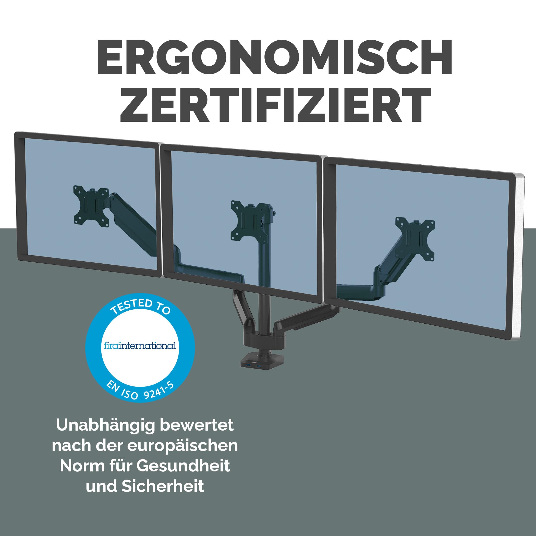 Fellowes Monitor Halterung für 3 Monitore bis je (68 – Bild 6