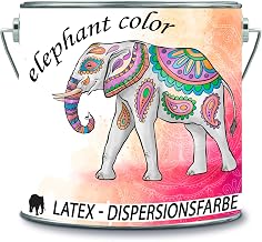 Pintura de emulsión de látex, difusa, pintura mate para paredes interiores en muchos colores únicos (2 l, rosa lila)