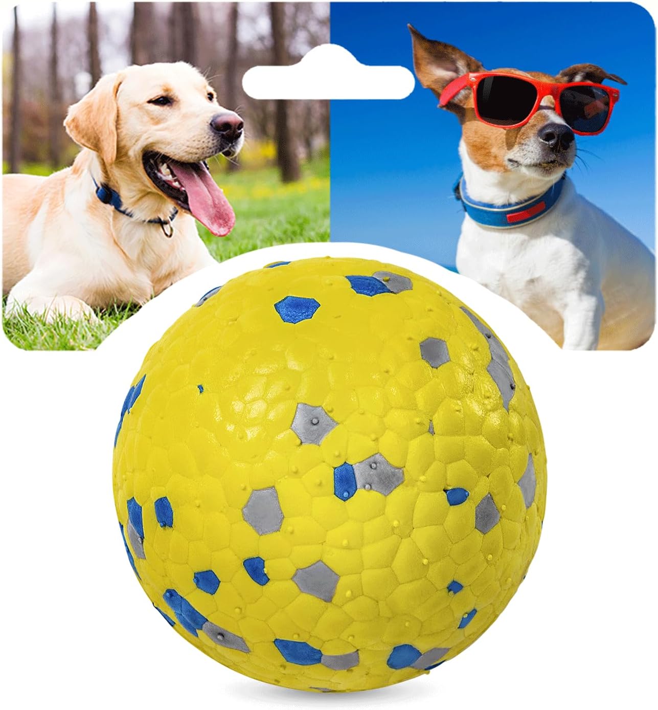 Indestructible Dog Ball Toy for Aggressive Chewers,Dog Floating Toy,Durable Dog Balls,Interactive Chew Ball for Dogs,Puppy Teething Toys (1ball)