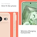 YATWIN Silicone Back Case for Google Pixel 8, Soft-Touch Phone Back Cover for Google Pixel 8 - Link Pink gallery image