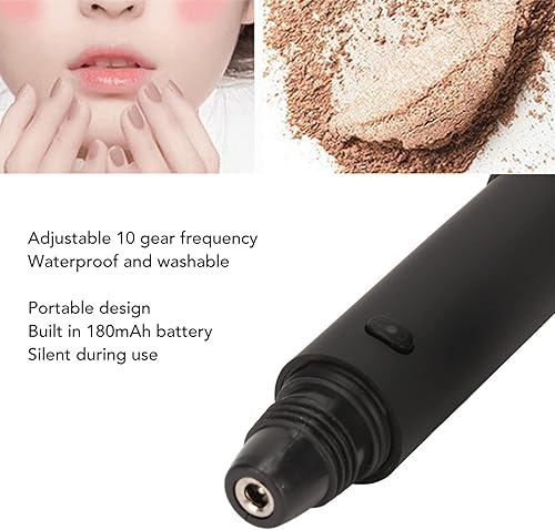 Miniatura 4 de Cepillo eléctrico para rubor, impermeable 180mAh recargable cepillo eléctrico de maquillaje ajustable para el hogar