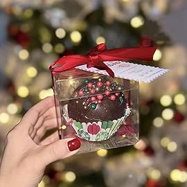 RomanticBaking 50 Pack 3x3x3 Inch Clear Chocolate Bomb Boxes Small Gift Boxes for Cupcake,Candies, Birthday Wedding Party Favor Box