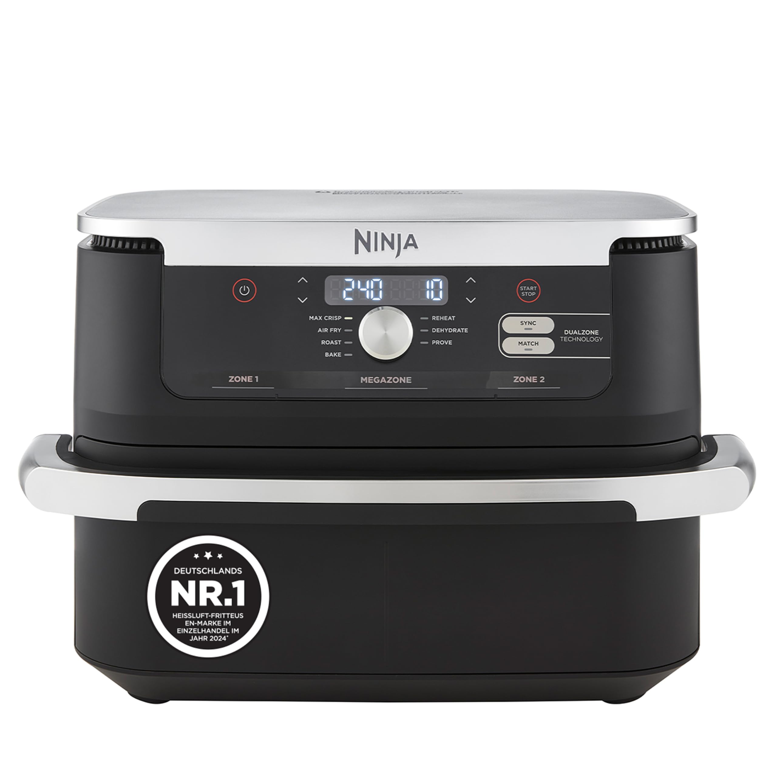 Ninja Foodi FlexDrawer Dual Zone Heißluftfritteuse AF500EU – 10,4 L MegaZone