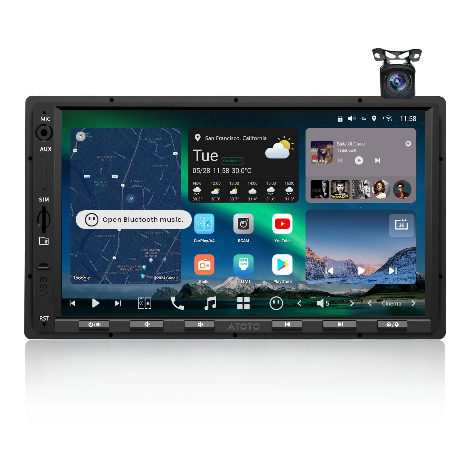 Amazon.co.jp: [最新 ] ATOTOZONE X10G2A7E 7インチボタン式 Android