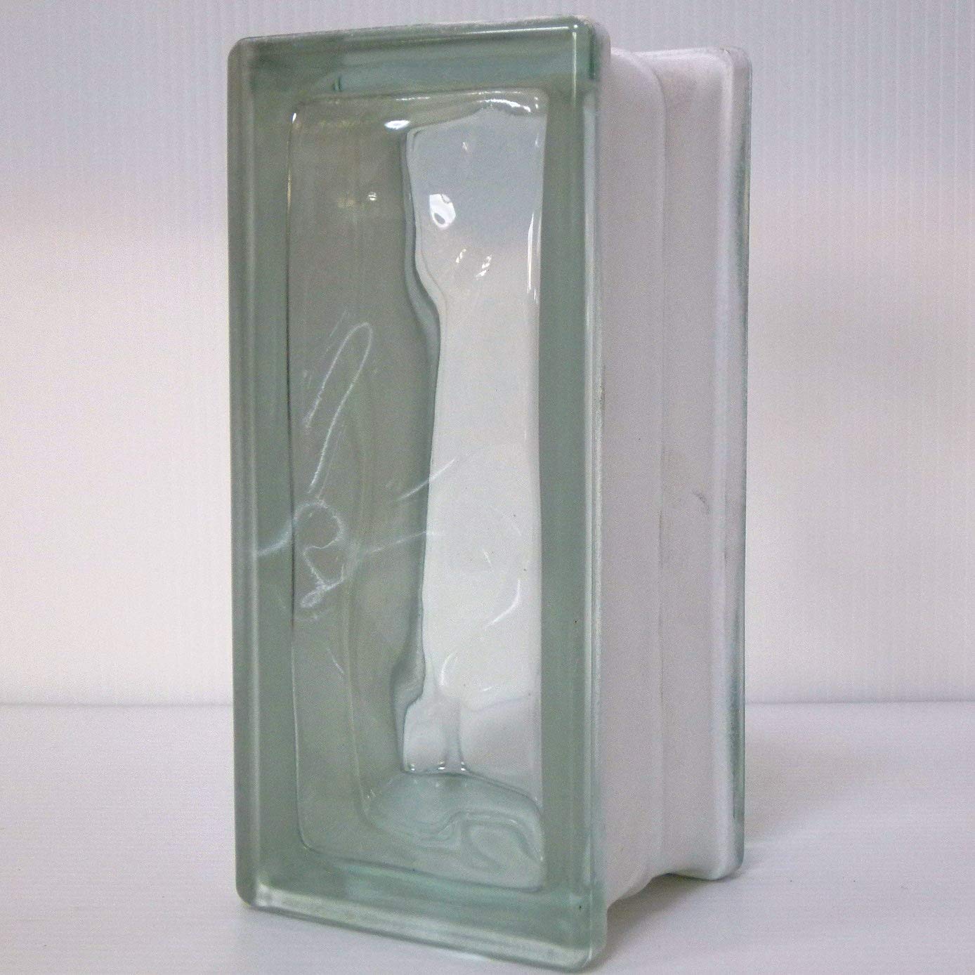 Amazon.co.jp: ガラスブロック10個セット (厚み80mmクリア色雲ハーフ