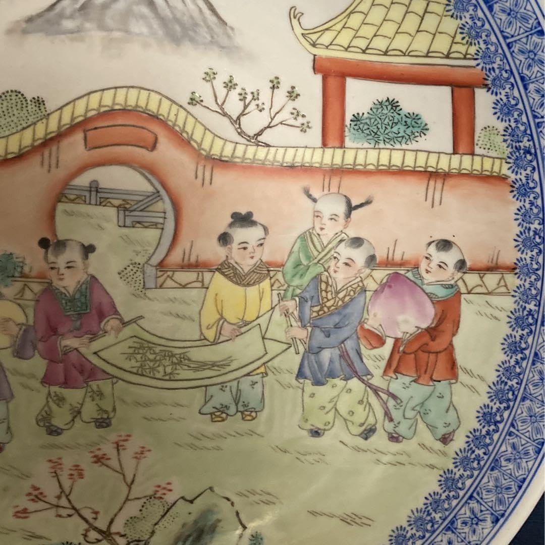 乾隆年製 粉彩唐子文大皿 Amazon.co.jp: 乾隆年製 粉彩 乾隆年製 粉彩唐子文大皿 Amazon.co.jp: 乾隆年製 粉彩