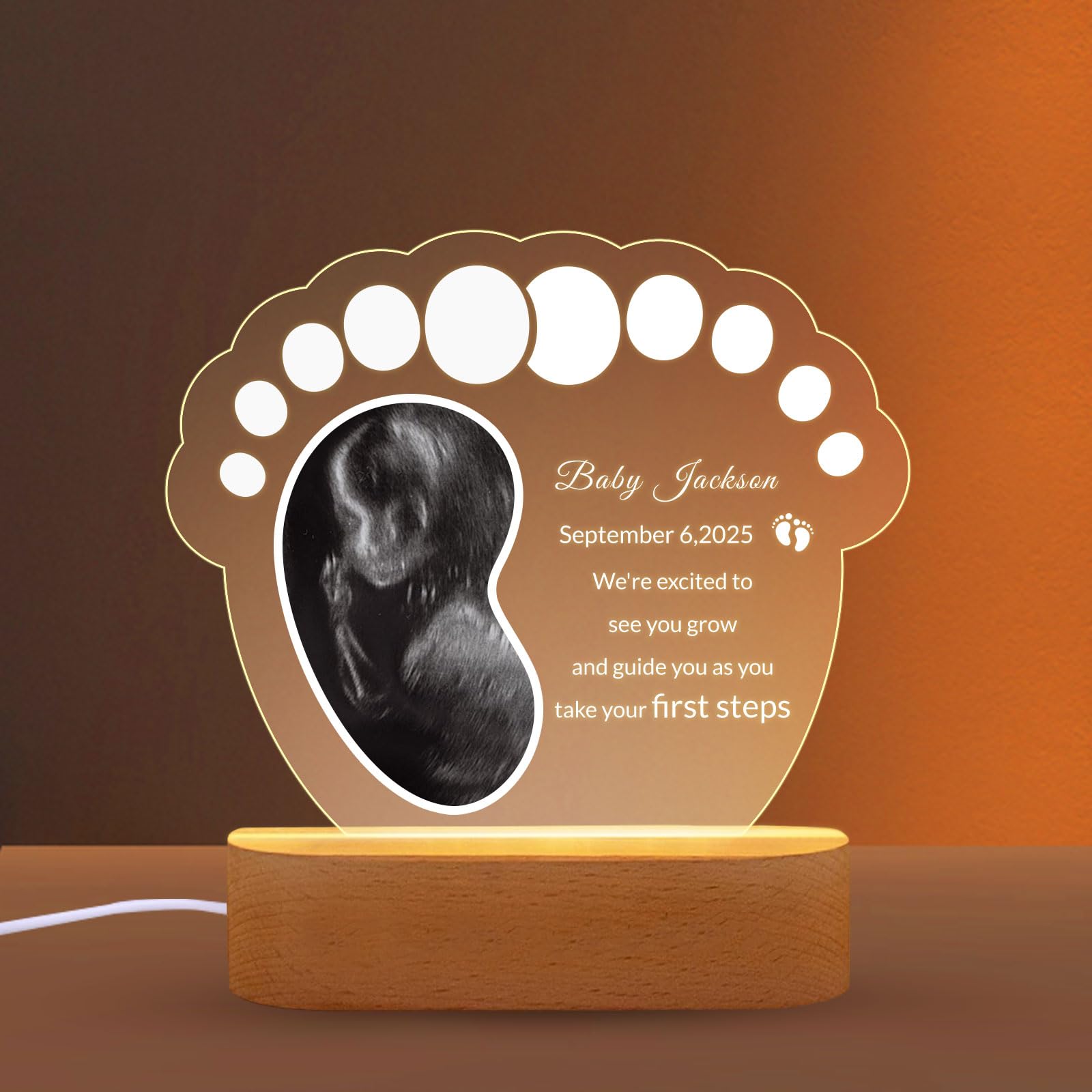 FENGHUO Personalized Ultrasound Picture Frames Night Light