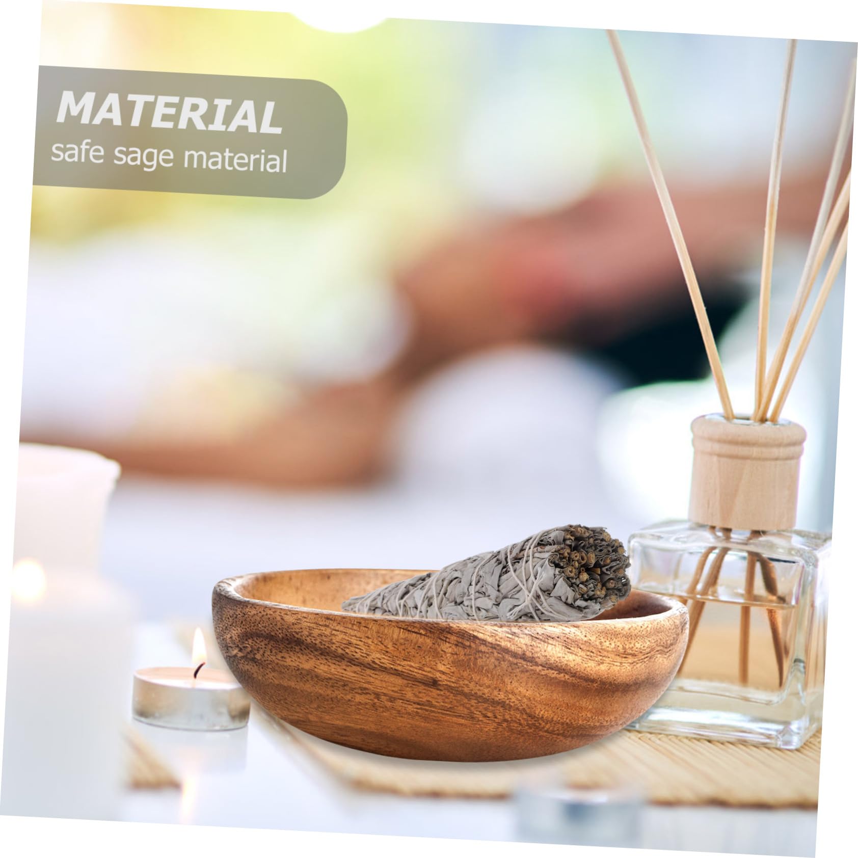 Amazon｜Cabilock 2 白 セージ 家庭 浄化 セージ アロマ