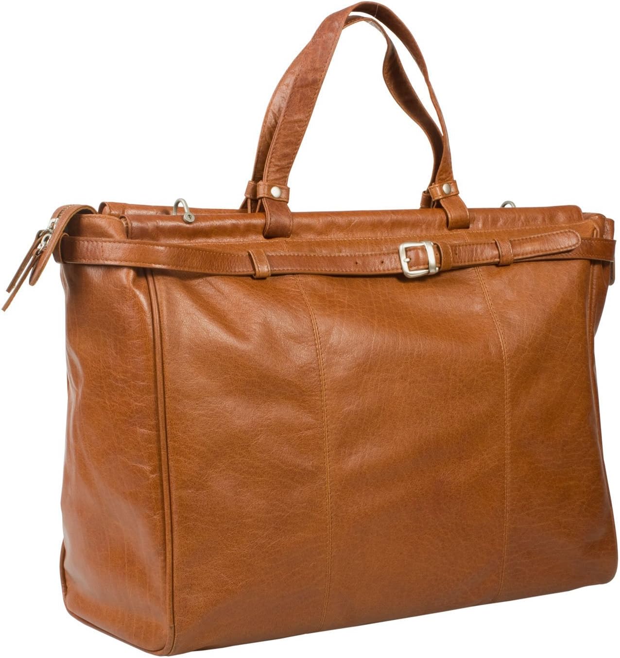 Real Leather Top Rod Holdall/Duffle/Cabin Bag/Weekender Bag