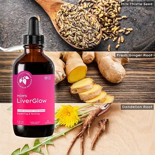 Miniatura 5 de Mountain Meadow Herbs Hígado Glow II (fórmula mommia), desintoxicante avanzado y regenerador para apoyar la salud y la función del hígado - 4 oz -