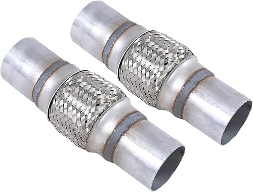 Miniatura 40 de Tubo flexible de escape trenzado de acero inoxidable 3 pulgadas x 6 pulgadas con extremos 8 pulgadas OAL