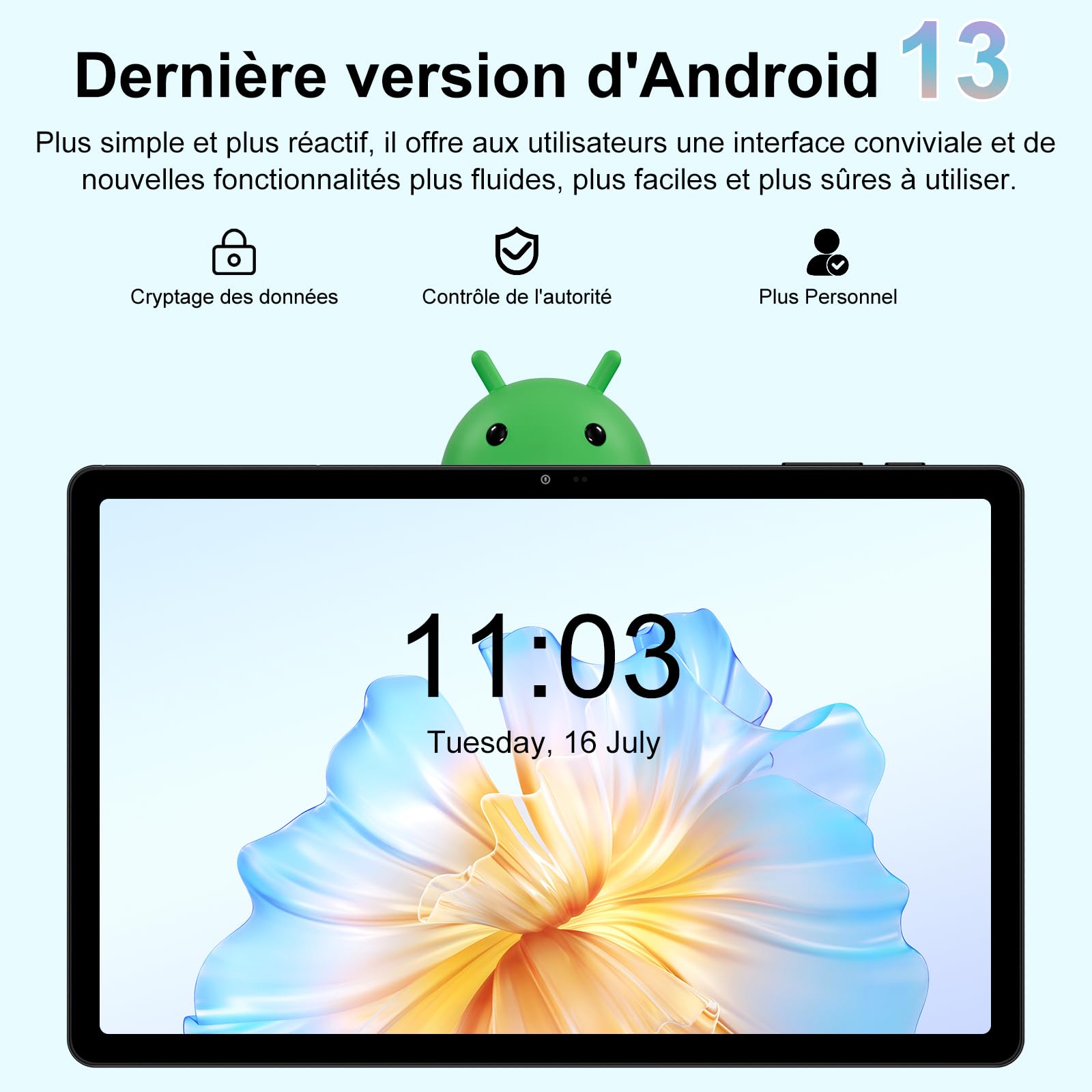 GOODTEL 2025 Tablet Touch 11 Pollici Android 13 16GB RAM+256GB ROM+TF 1TB, 2K Display 2000 x 1200, Octa-Core, 8600mAh, GPS, WiFi 5G, Bluetooth 5.0, 13MP+5MP, Corpo in metallo, con custodia, grigio