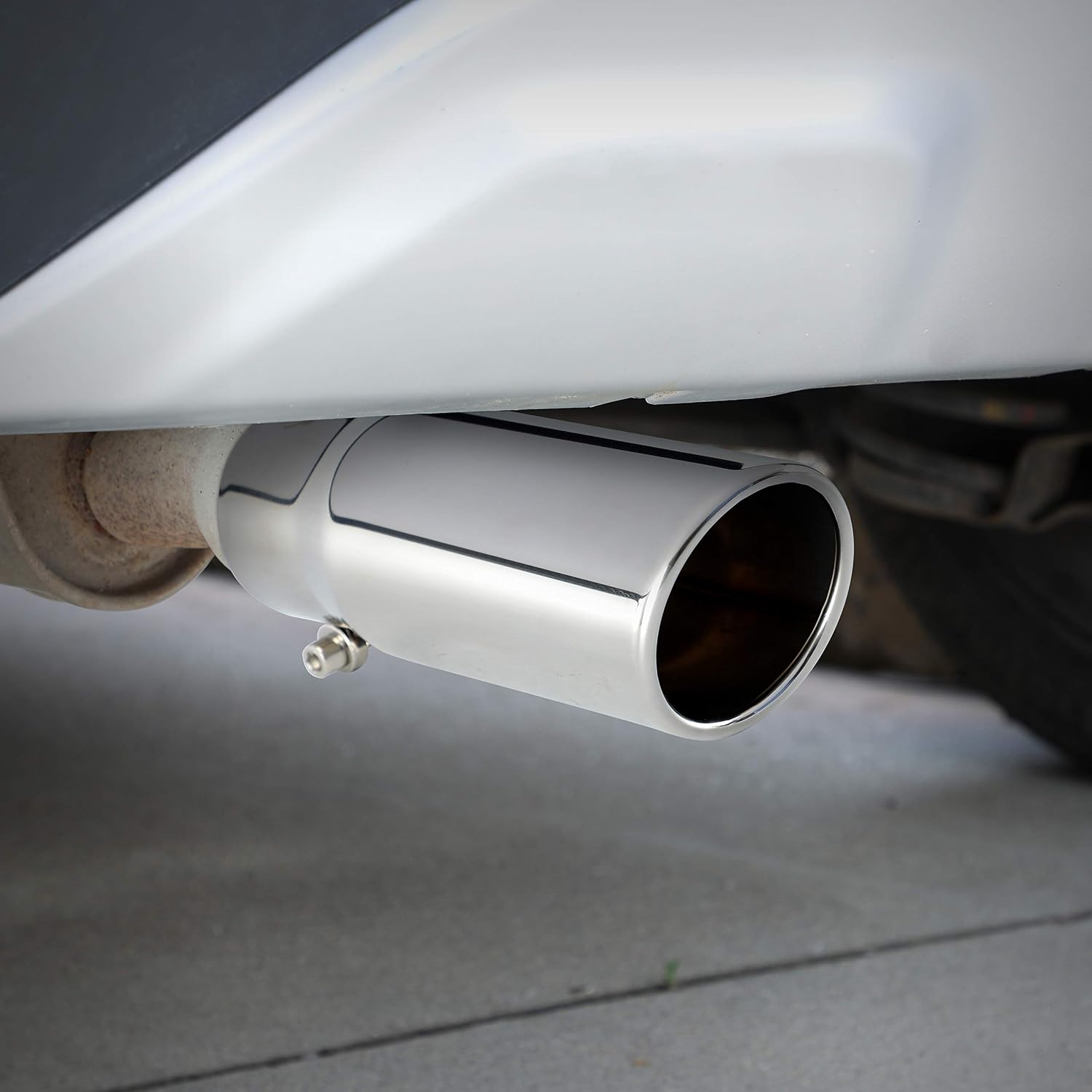 Exhaust tip - 2.5 Inch Inlet Bolt on Design- Stainless Steel Car Muffler Tips 2.5" ID x 3"OD x 8.5"L