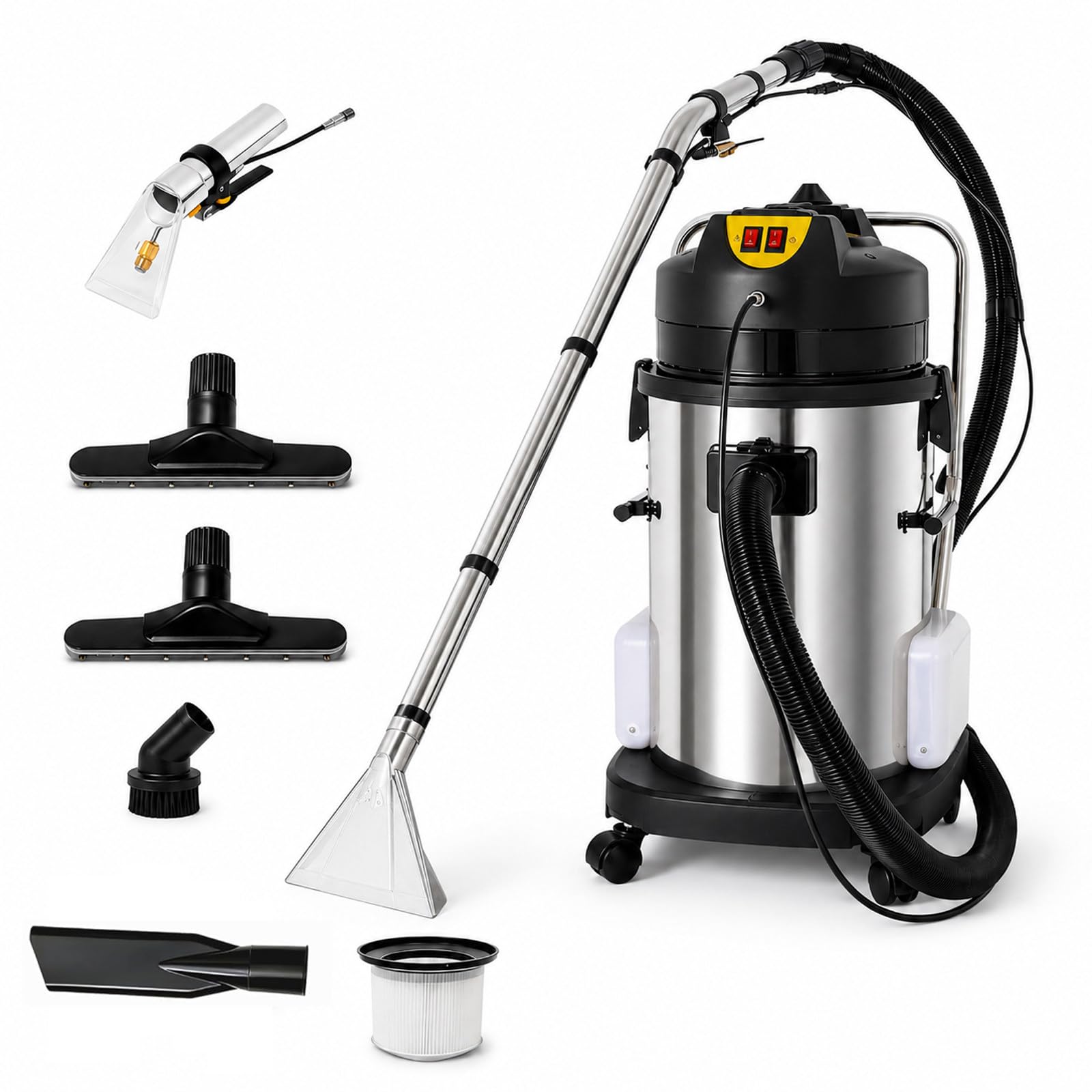 AETEREOS Commercial Carpet Cleaner 40L with Spraying Extraction, Carpet Extractor 30L