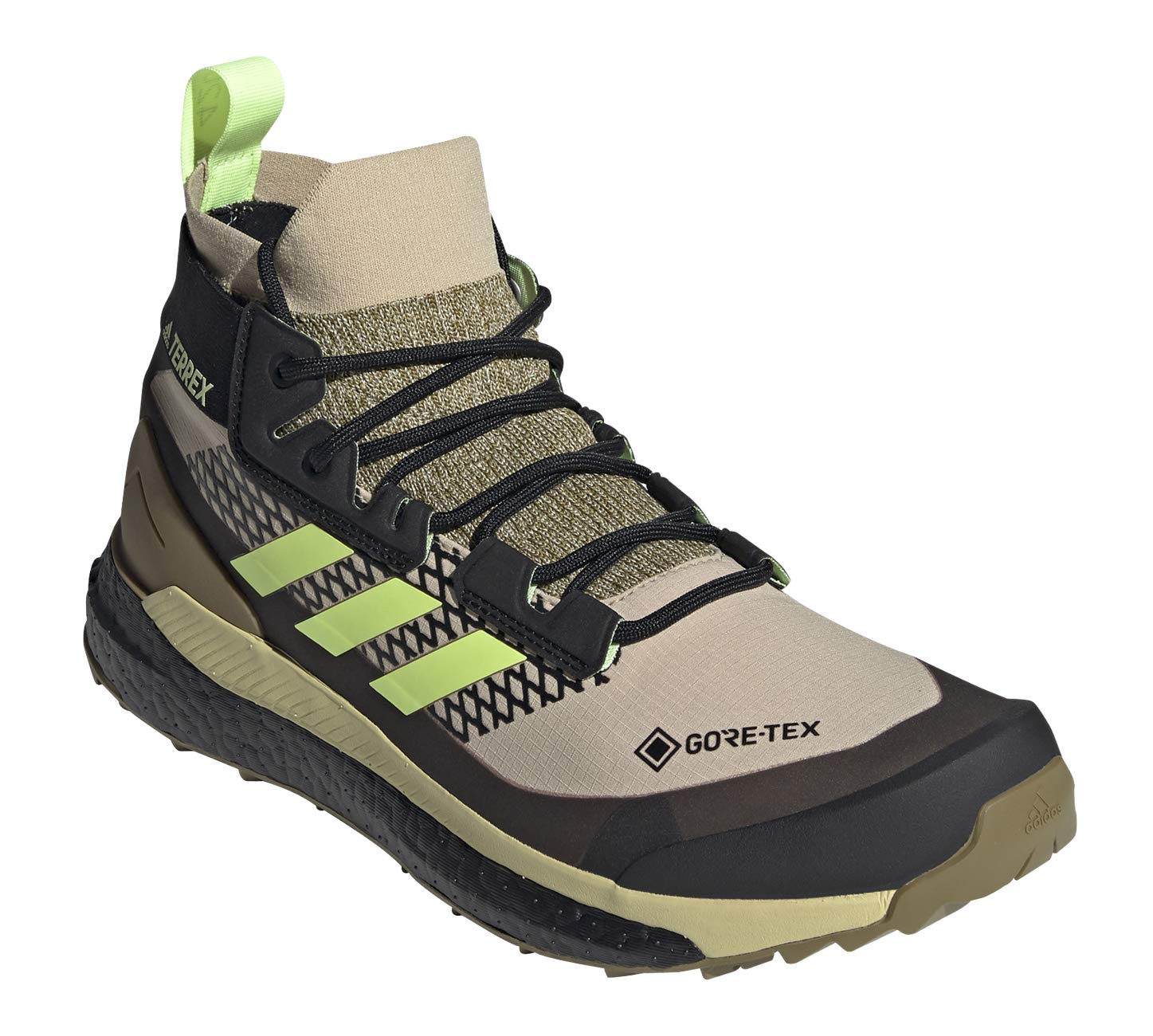 adidas Terrex Free Hiker GORE-TEX® Hiking Shoes Hi-Res Yellow/Core Black 9