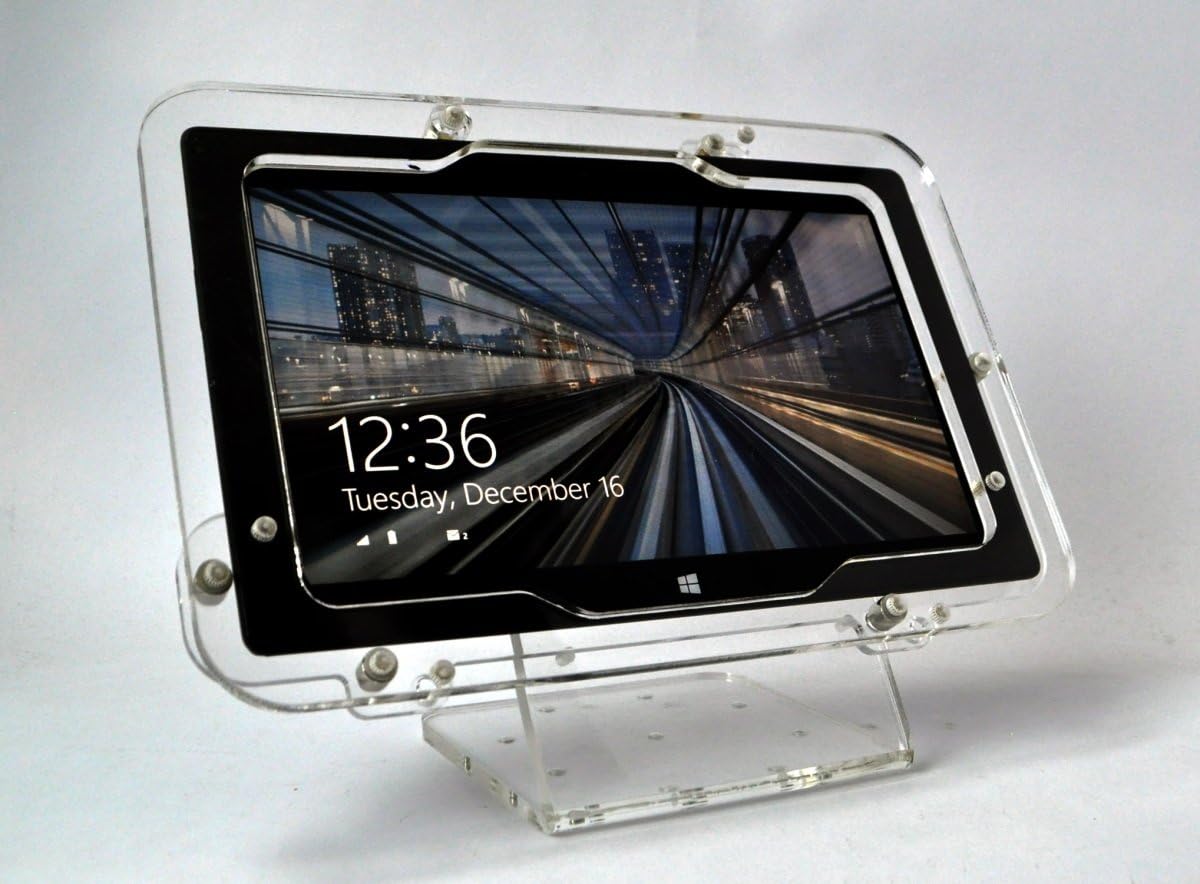 TABcare Acrylic Security Anti-Theft Kit for MS Surface Book for Kiosk, POS, Store, Show Display (Black VESA)