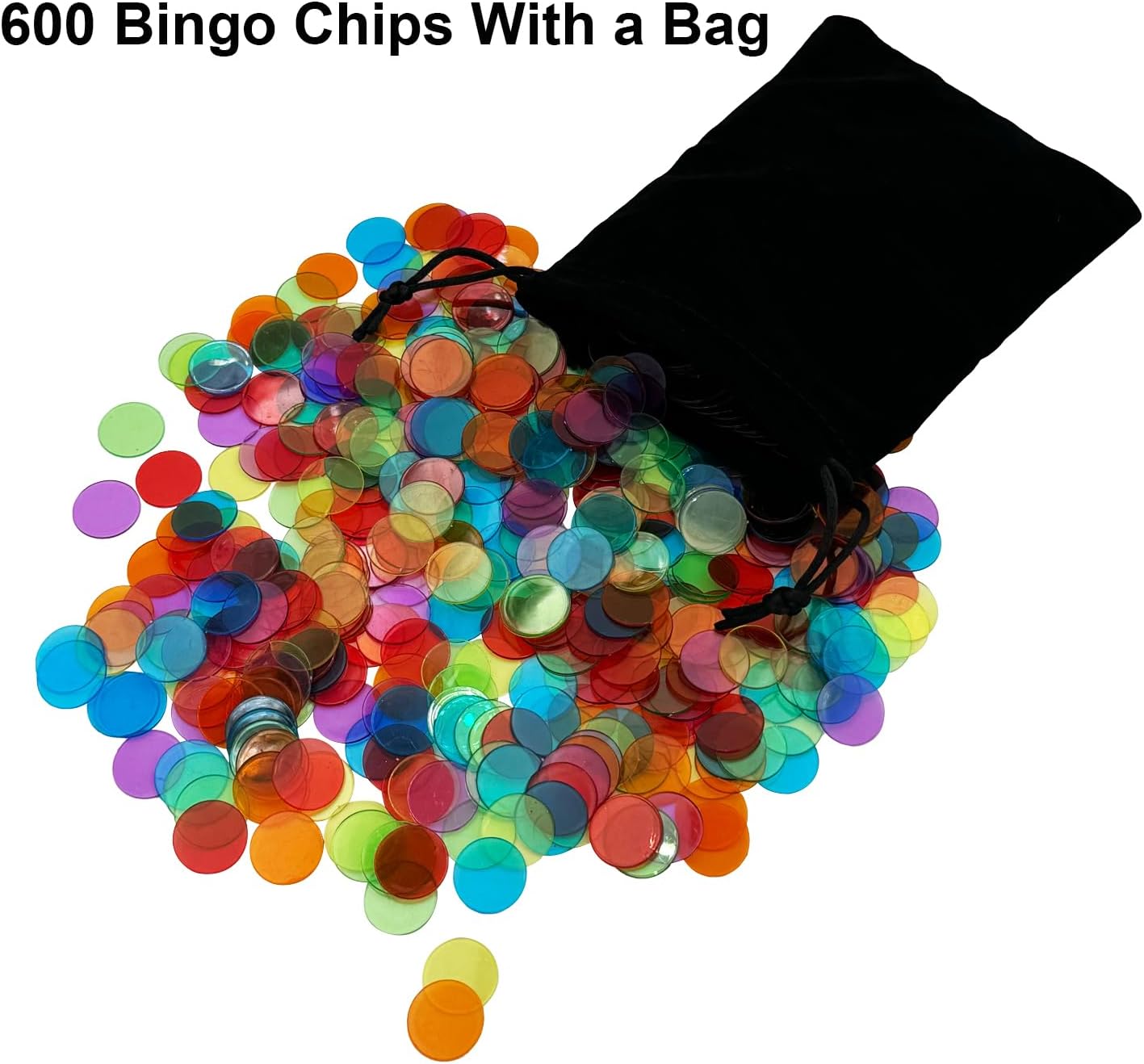JUNWRROW Deluxe Bingo Set -Includes Antique Gold Metal Rotary Cage with Storage Bag,100 Mixed Cards, 600 Colorful Chips,75 Calling Balls,Master Board&2 Velvet Bag for Parties, Classroom, Large Groups