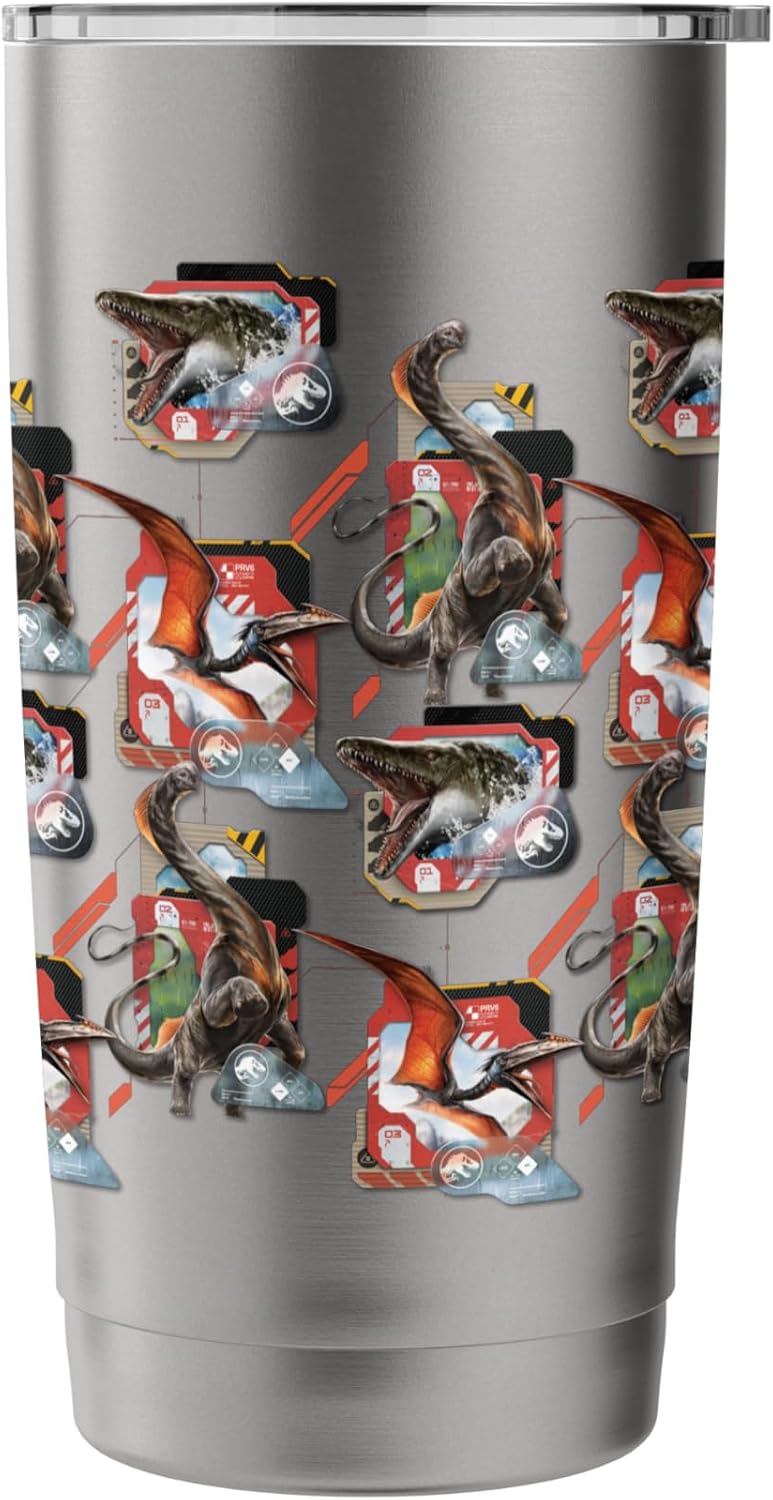 Jurassic World Rebirth Covert Mission All-Over Print Stainless Steel Insulated Tumbler