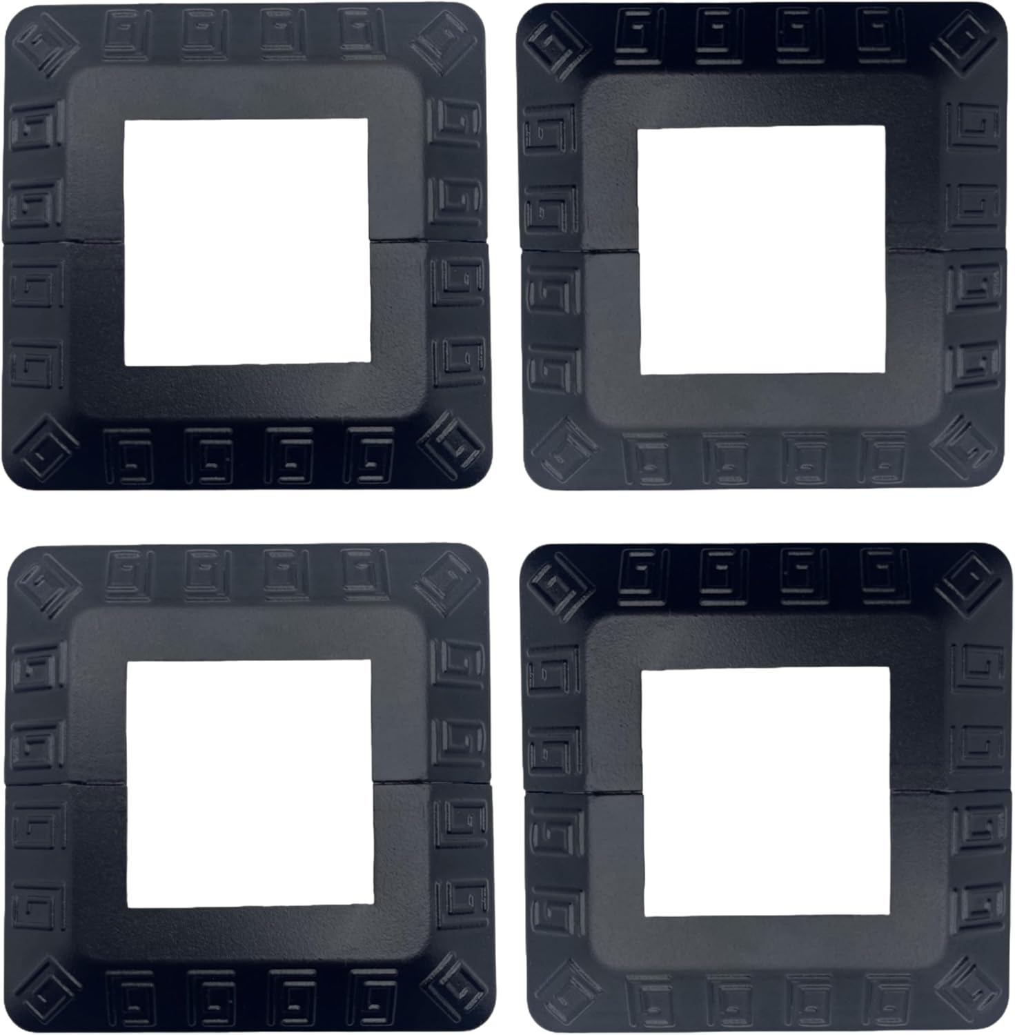 Aluminum KALAFA Post Base Cover for Deck, Square 2x2 Inch - 4 Pack