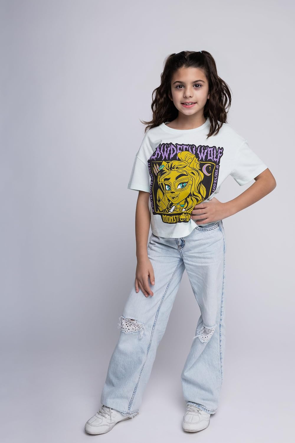 Monster High Girls Boxy T-Shirt Toddler to Big Kid Sizes (4T - 14-16)