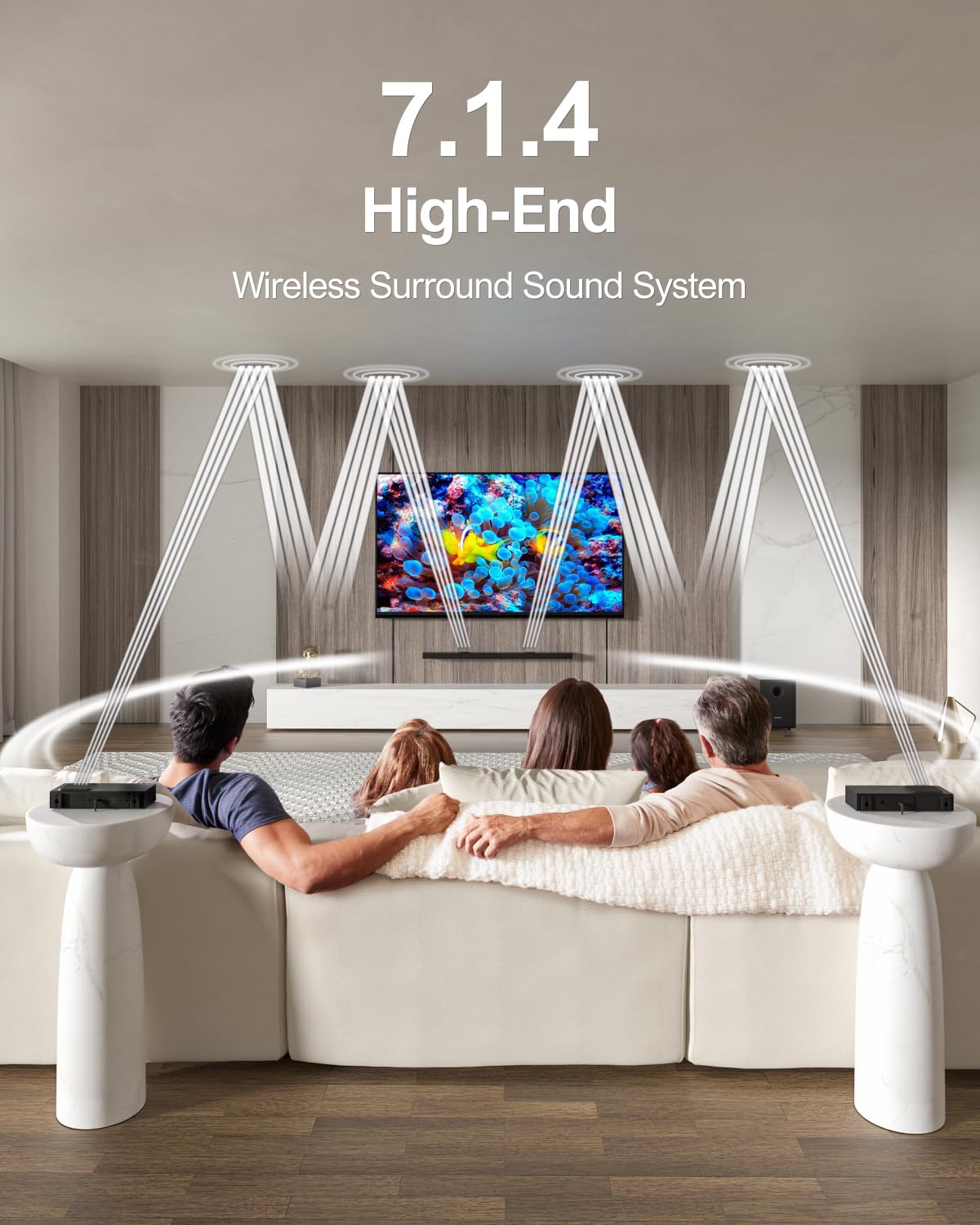 SAMSUNG SWA-9500S/ZA Wireless Rear Speaker Kit with Dolby Atmos for Soundbar Surround Sound Bundle with 2 YR CPS Enhanced Protection Pack