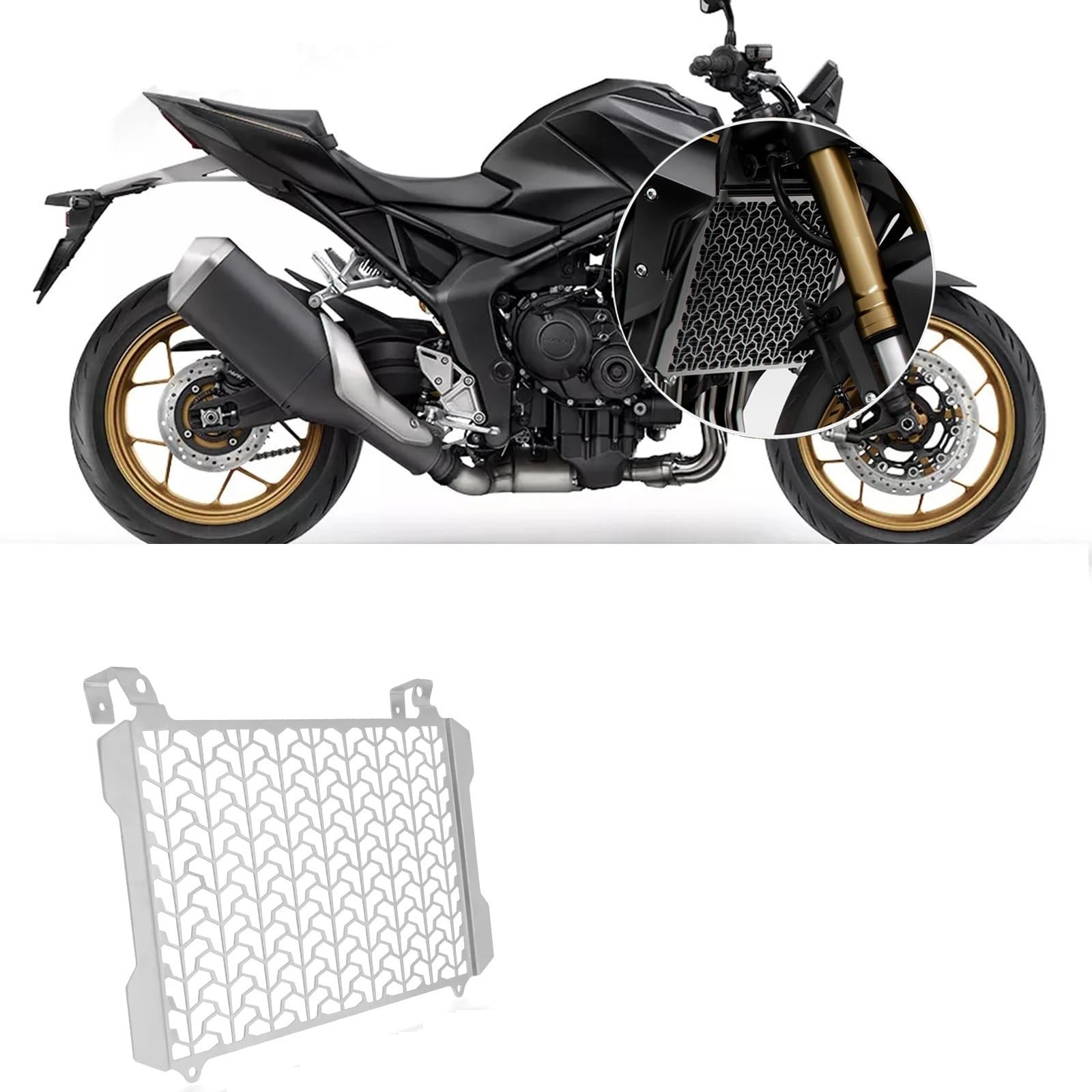 radiator guard Compatible Con CB1000 Hornet 2025 CB 1000 SP Accesorios Para Motocicletas Protector Enfriador Aceite Cubierta Protectora Parrilla Radiador(Blue NOL)