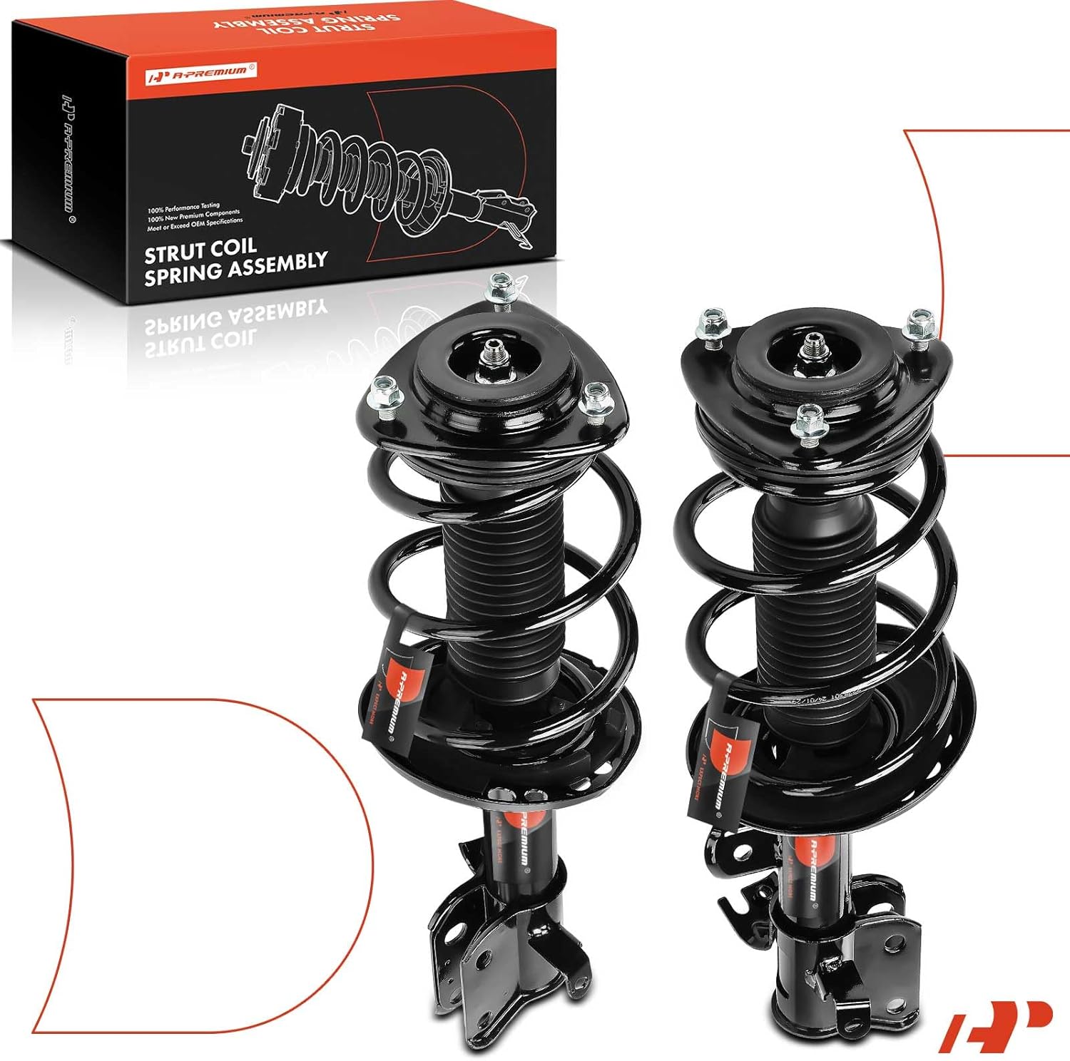 A-Premium Front Complete Strut & Coil Spring Assembly Compatible with Subaru Impreza 2017 2018 2019, 2-PC Set
