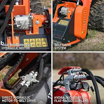 Titan Attachments 68 Skid Steer Hydraulic Flail Mower