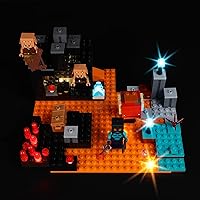 Vista 1 de Kyglaring Kit de luz LED compatible con Lego The Nether Bastion 21185 - Accesorios de iluminación mejorados para bloques de modelo 21185