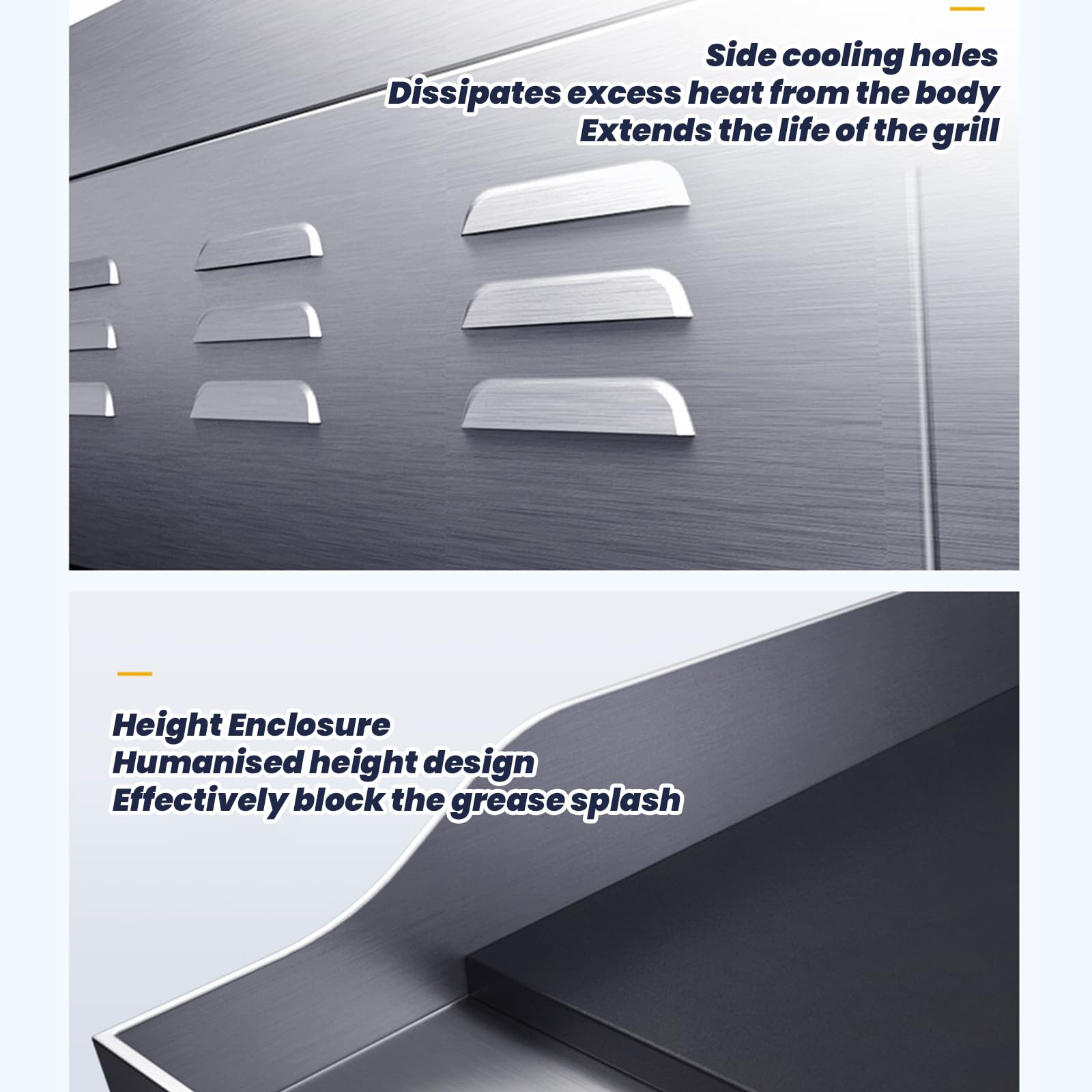 Plancha Cocina Eléctrica Profesional 14", Plancha De Asar Eléctrica De Acero Inoxidable Antiadherente De 2000W para Restaurantes Cocina Control De Temperatura Ajustable 50-300 ℃