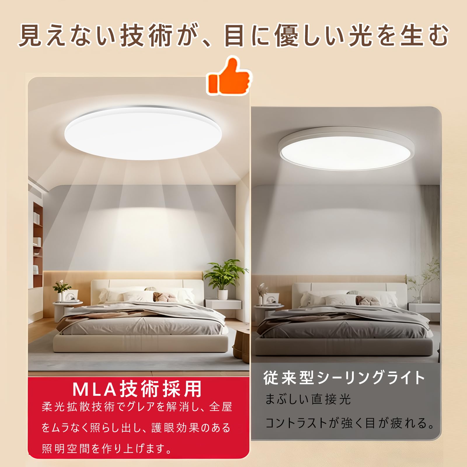 Amazon.co.jp : 「2026 新登場」 LEDシーリングライト 10畳 12畳