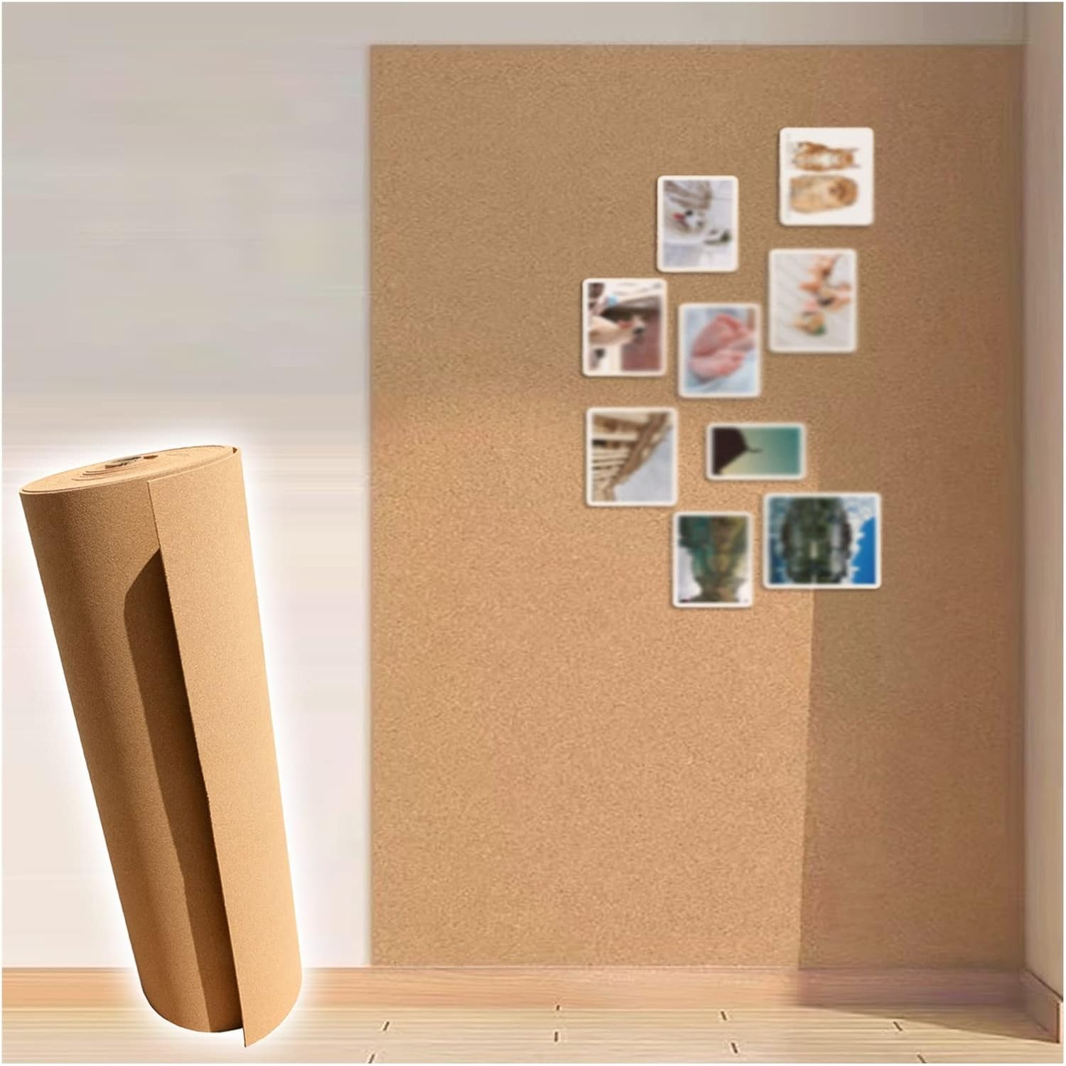 Cork Roll, SelfAdhesive Brown Cork Board Roll, Cuttable