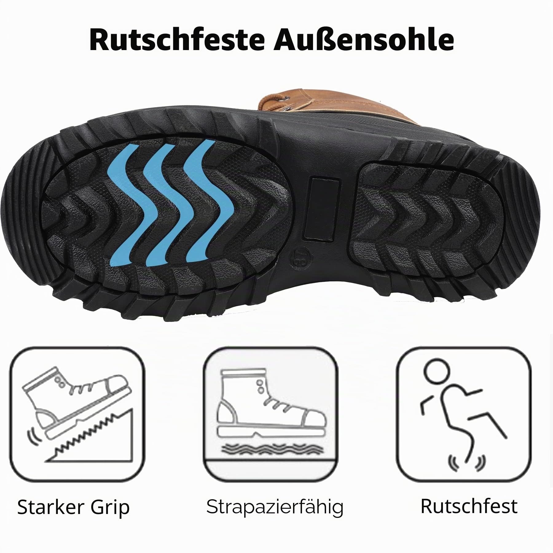riemot Winterstiefel Damen Herren Wasserdicht Gefüttert Schneestiefel Warme Snow Boots Rutschfest Winter Schuhe
