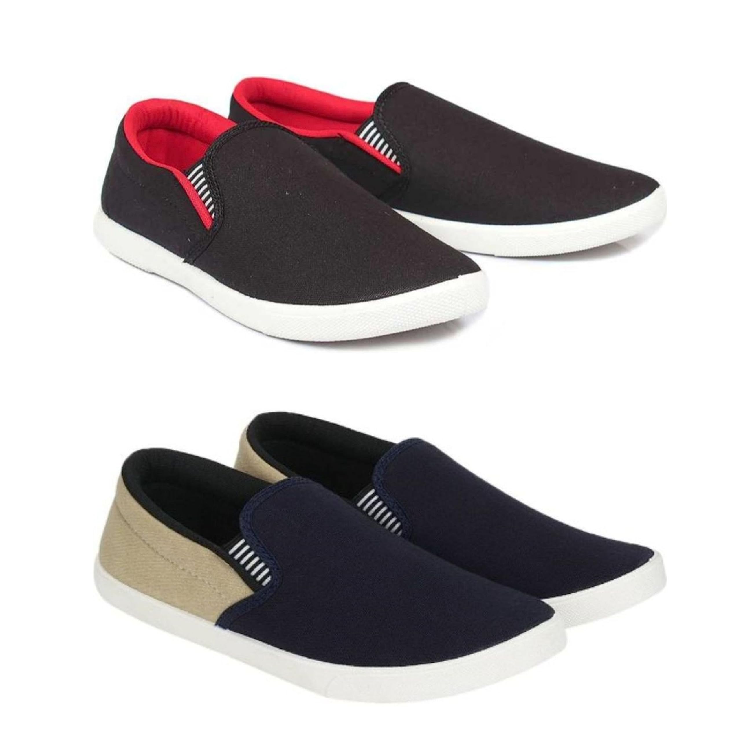 Men's Multicolor 8 Canvas- 8 UK (Combo Pack of -2-) discount deal