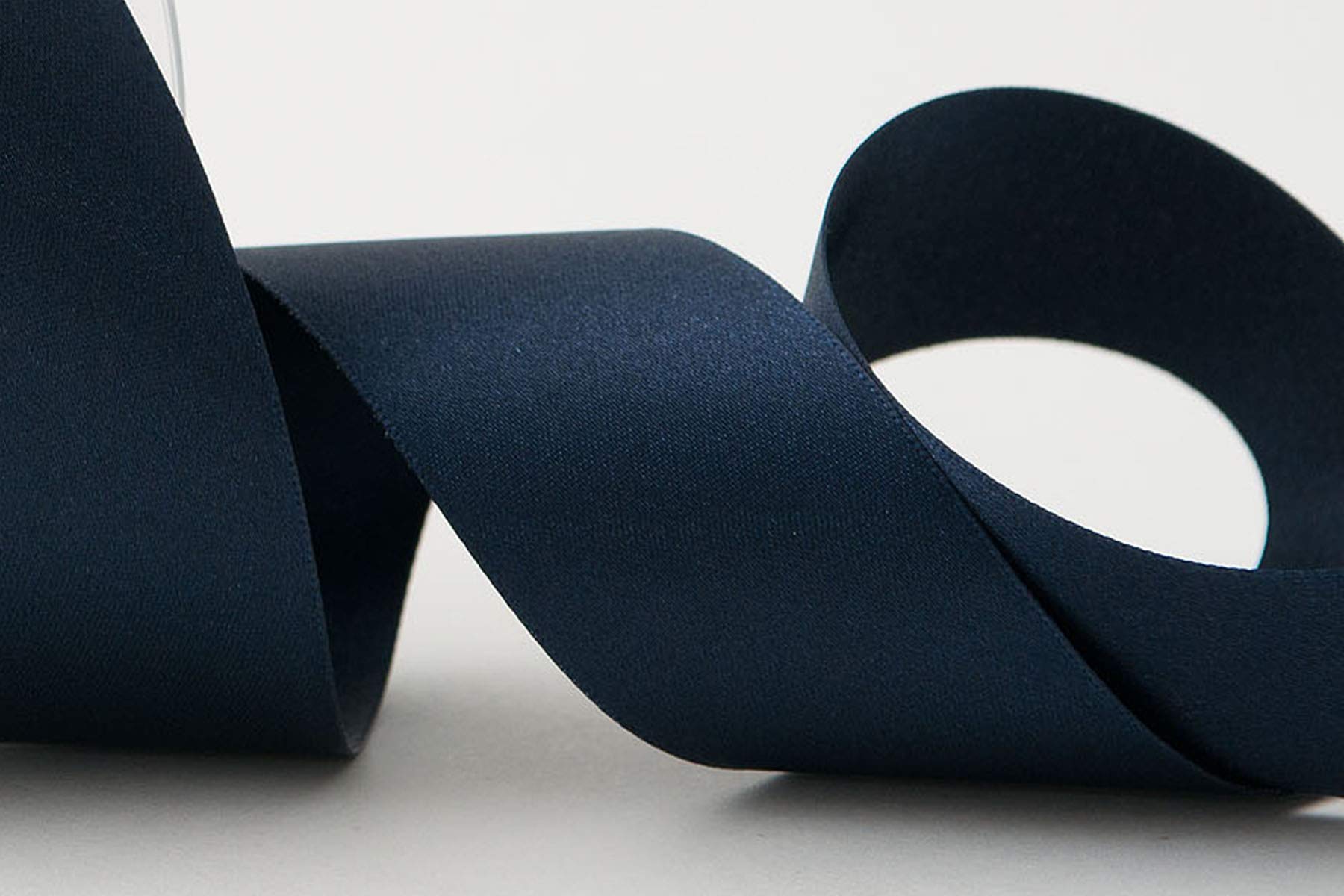 Berisfords Double FACE Poly Satin Ribbon, Midnight, 35 mm - Image 3