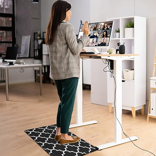 Miniatura 6 de Tapete largo de cocina acolchado antifatiga, tapete de cocina de 17.3 x 71 pulgadas, antideslizante, impermeable, ergonómico, cómodo para cocina,