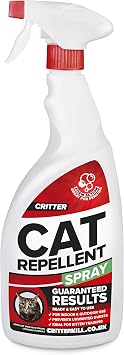CritterKill Critter Cat Repeller Spray   Indoor & Outdoor Foam Repellent & Kitten Training 1L