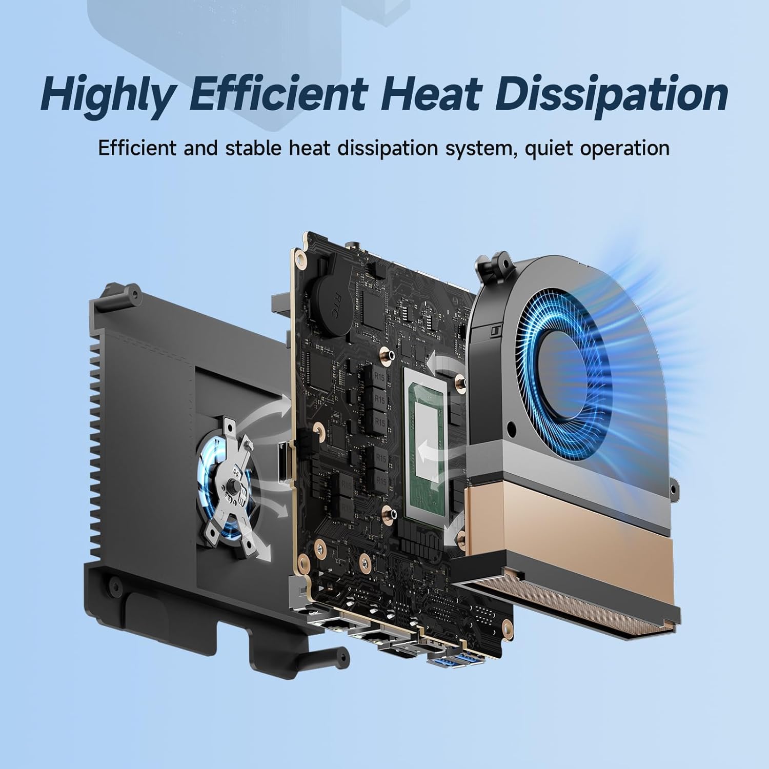 Reatan A6 Mini PC Gaming AMD Ryzen 7 7840HS Desktop Computer 32G DDR5 1TB NVME SSD Dual LAN 8K Qual Display USB4/HDMI/DP WIFI6 BT5.2