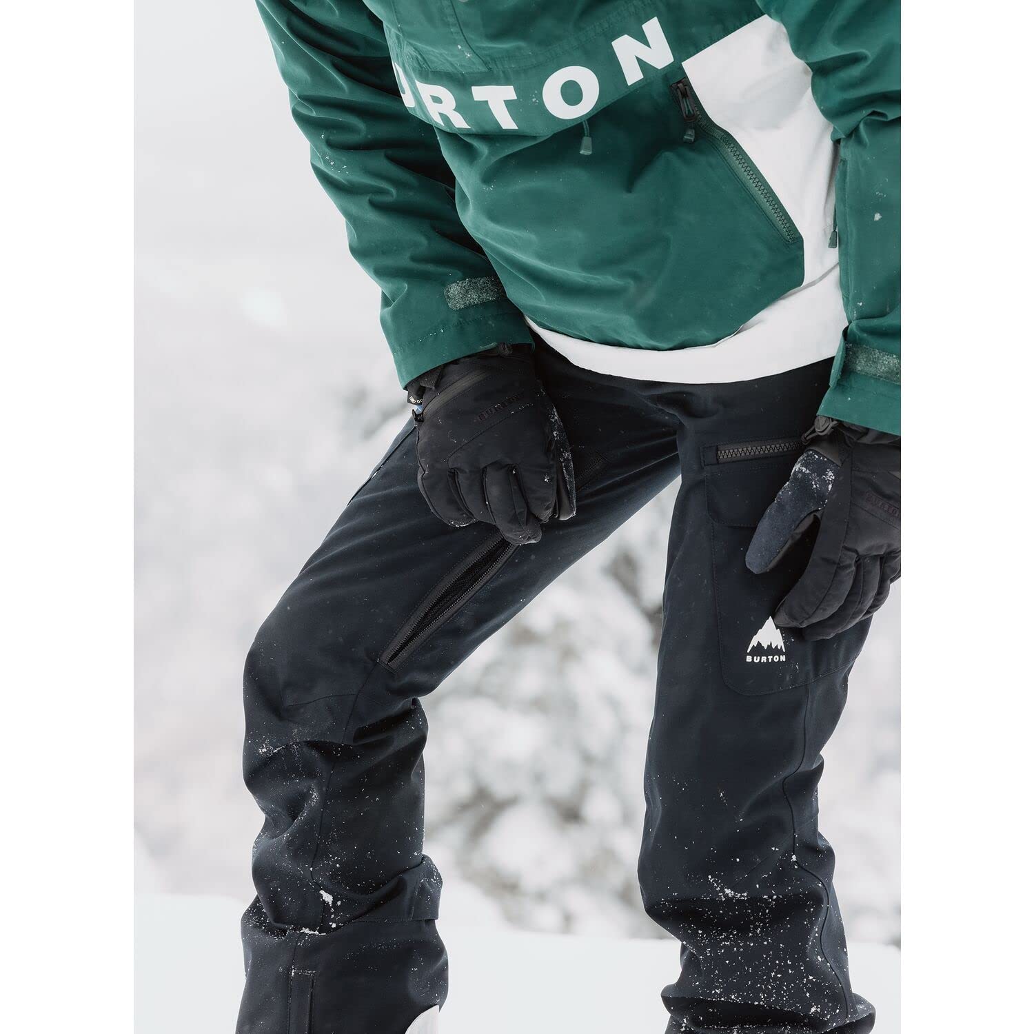 Burton Womens' Gloria 2L Waterproof Stretch Insulated Snow Pants (Standard, Small, True Black)