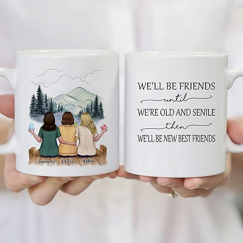 Miniatura 4 de Gossby Taza de café personalizada para hermana, regalo personalizado con diseño, nombre, 11 onzas, 15 onzas, cumpleaños, Navidad, regalo de larga