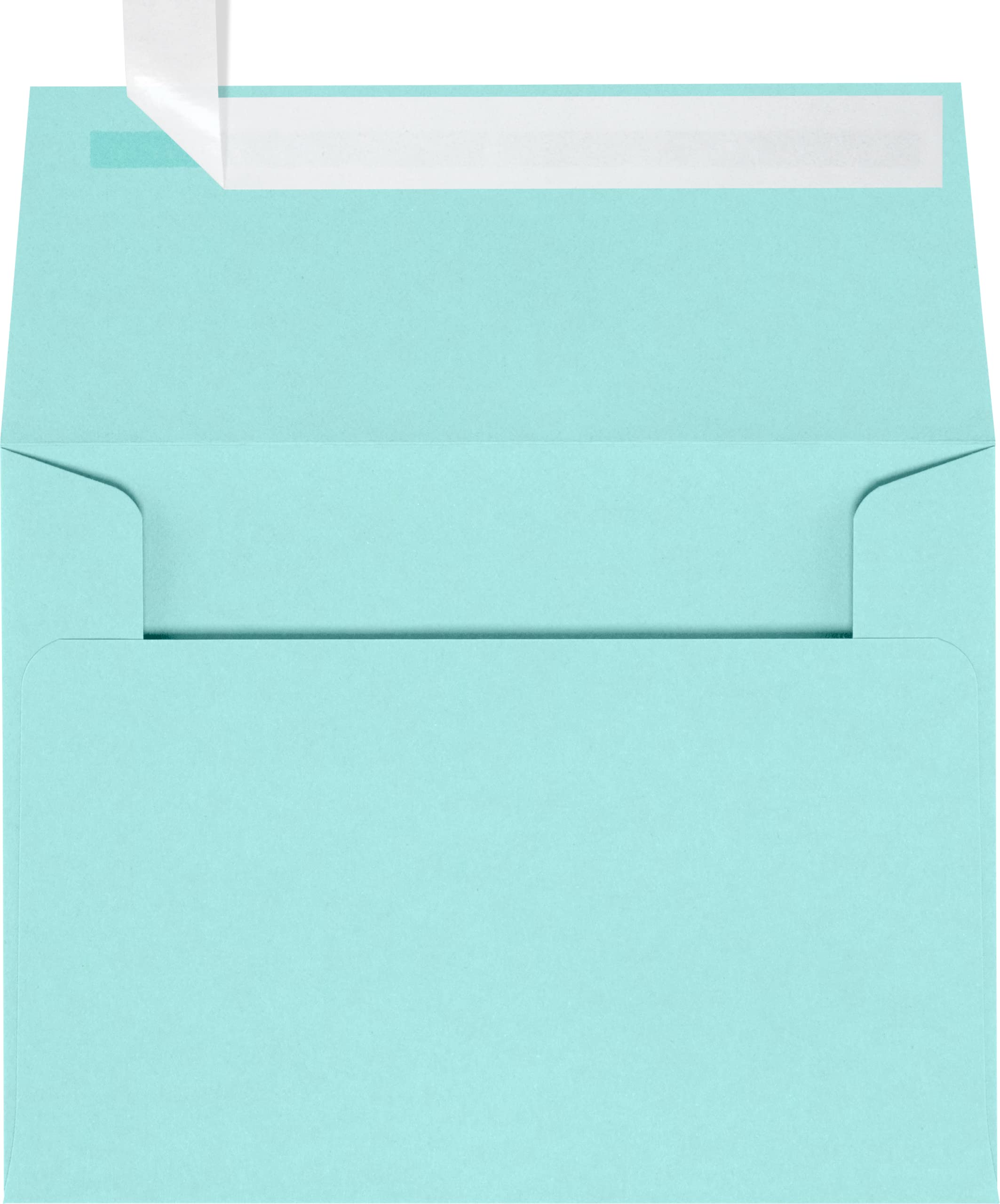 LUXPaper A2 Invitation Envelopes | Peel & Press | 4 3/8" x 5 3/4" | Seafoam Blue | 80lb. Text | 1,000 Qty