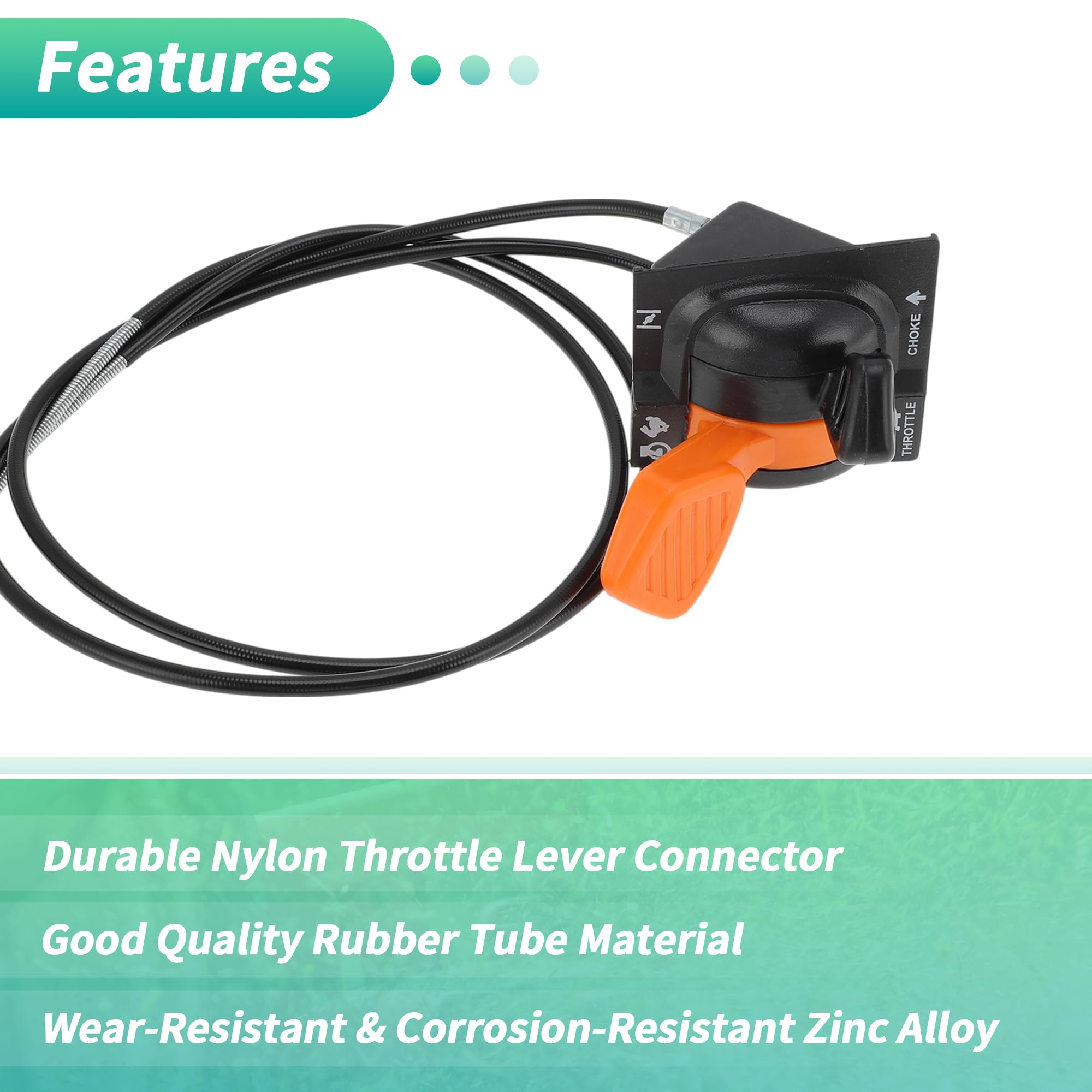 AM140333 Acceleratore Avviamento Leva Cavo per John Deere X300 X300R X304 X305R X350 X350R X500 X530 X534 X570 X580 X584 Leva Acceleratore