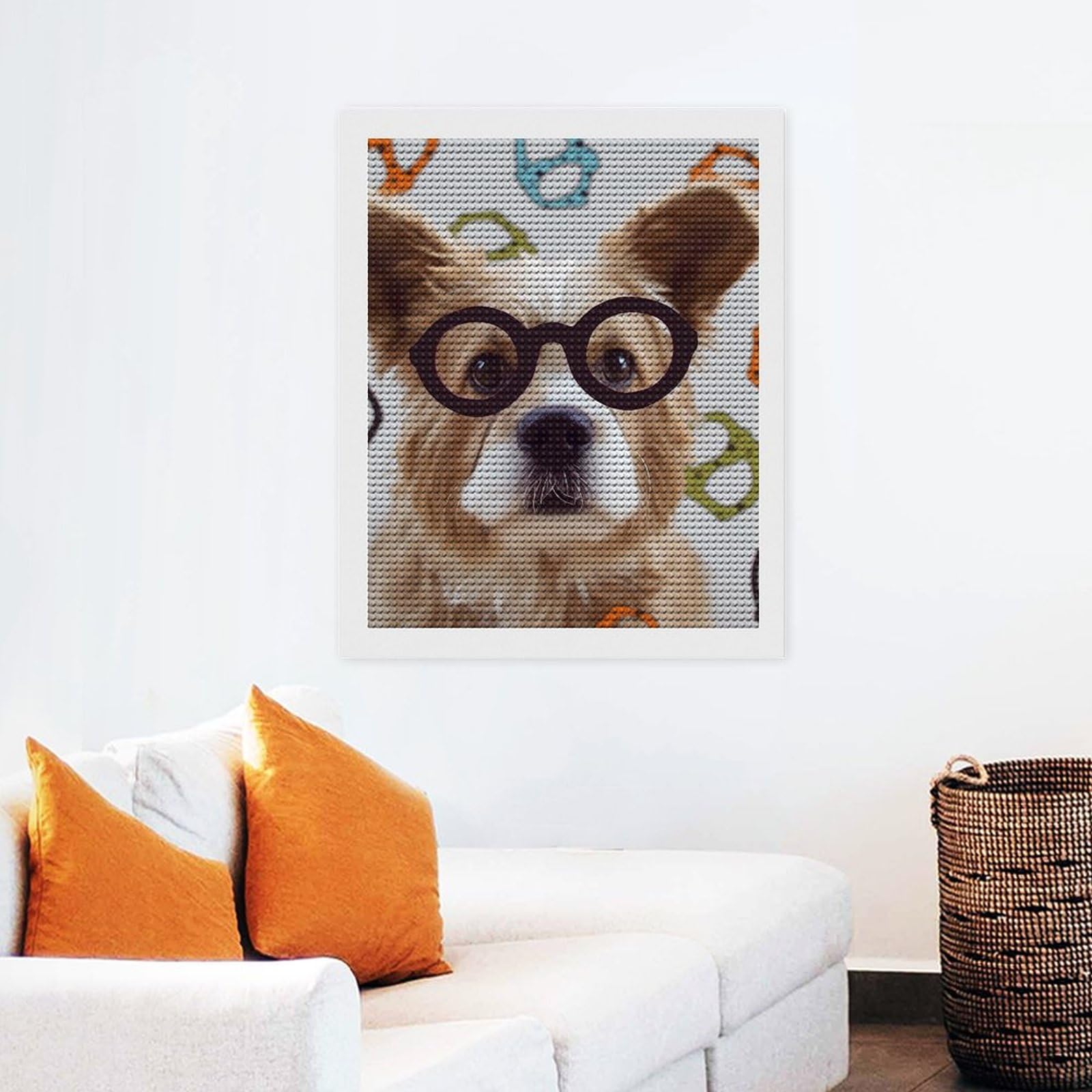 Amazon.com: Funny Dog Glasses Diamond Art Painting Kits 16