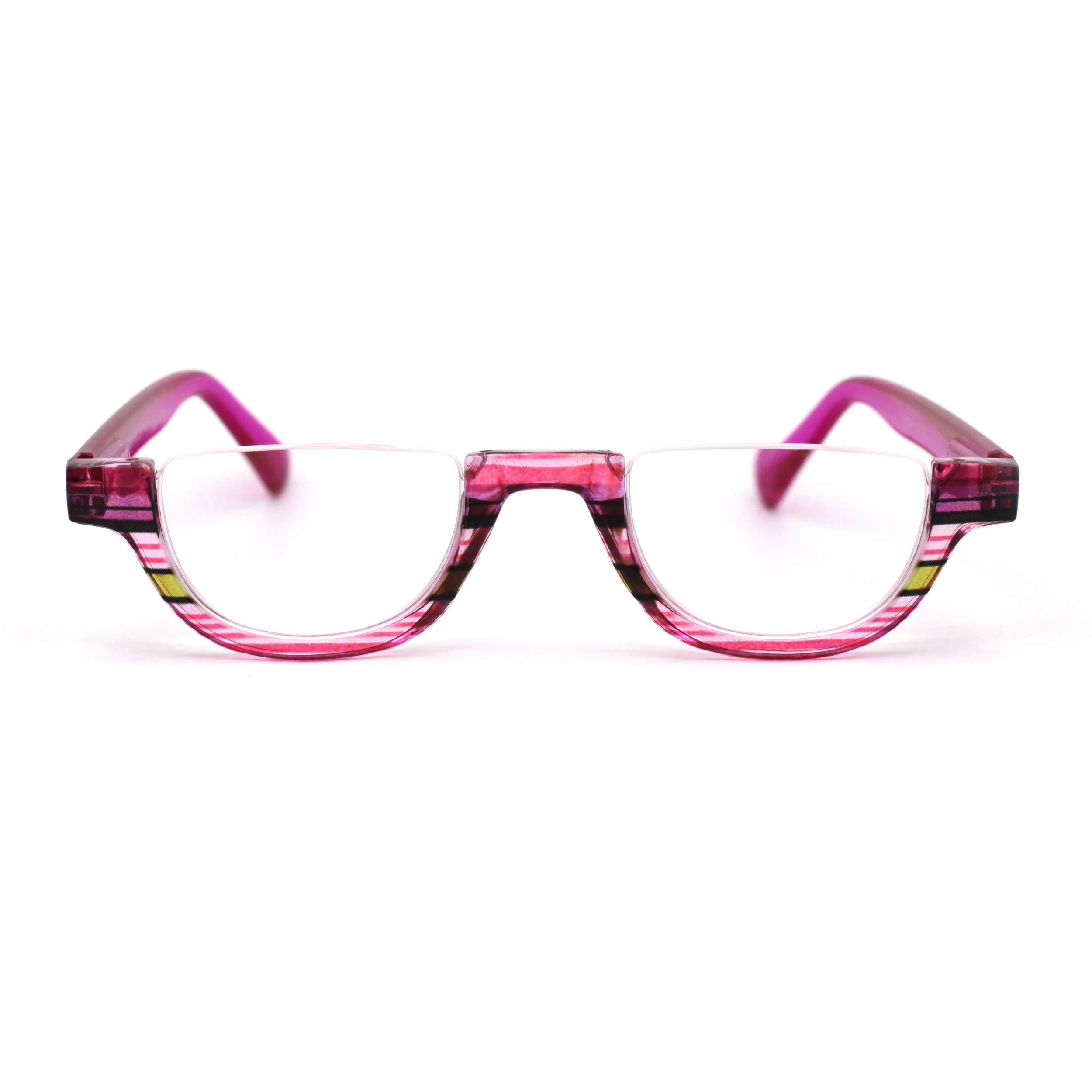 Womens Plastic Upside Down Spring Hinge Crop Top Reading Glasses