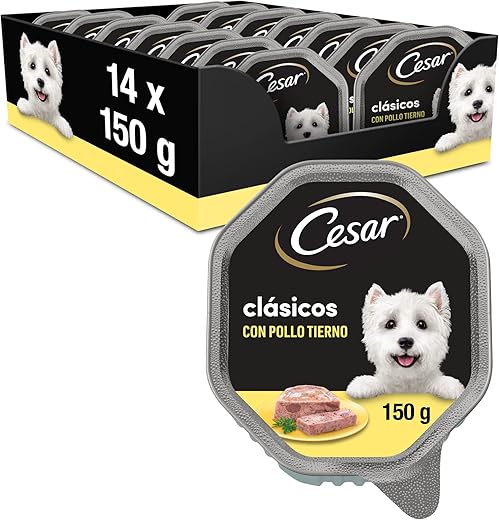 Cesar – Comida húmeda para perros Cesar Clásicos paté pollo. 150 g
