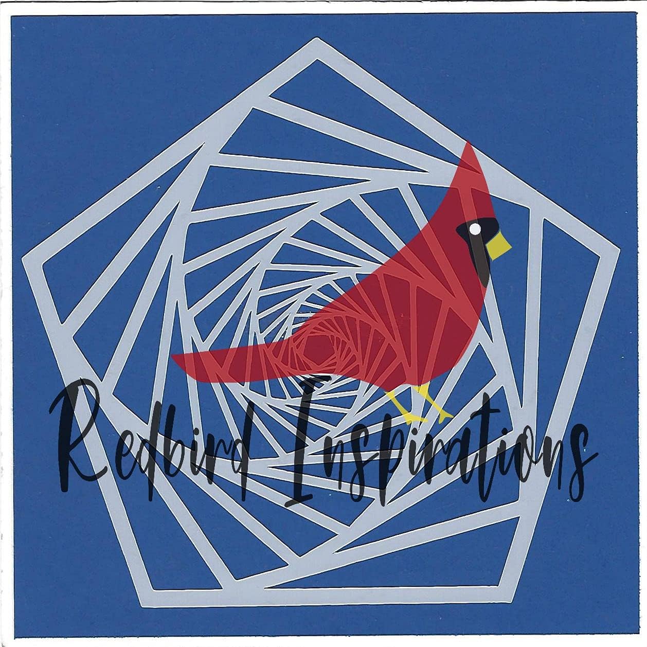 Redbird Inspirations Original Stencil, 6x6 Inch, Spiral