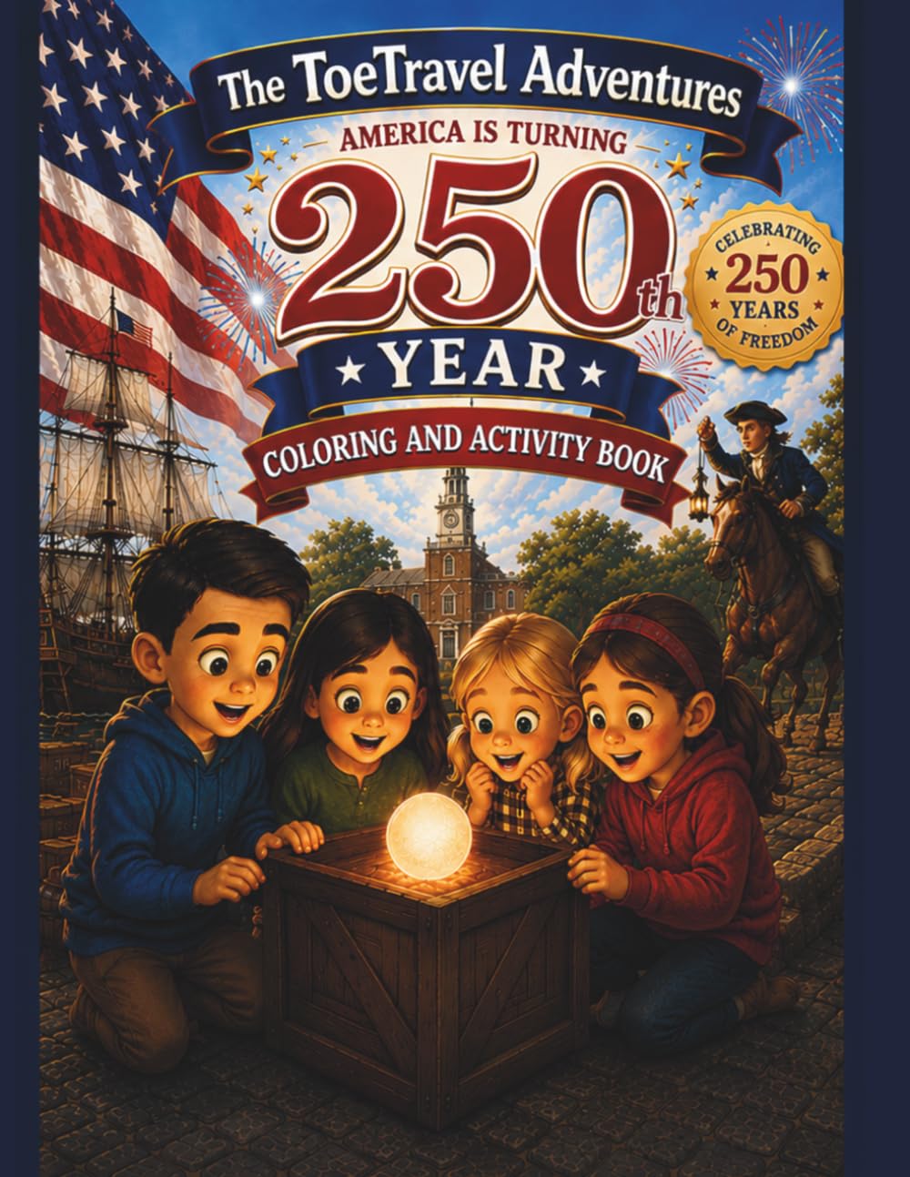 The ToeTravel Adventures and the Not So Silly Stone: America is 250!: Coloring and Activity Book